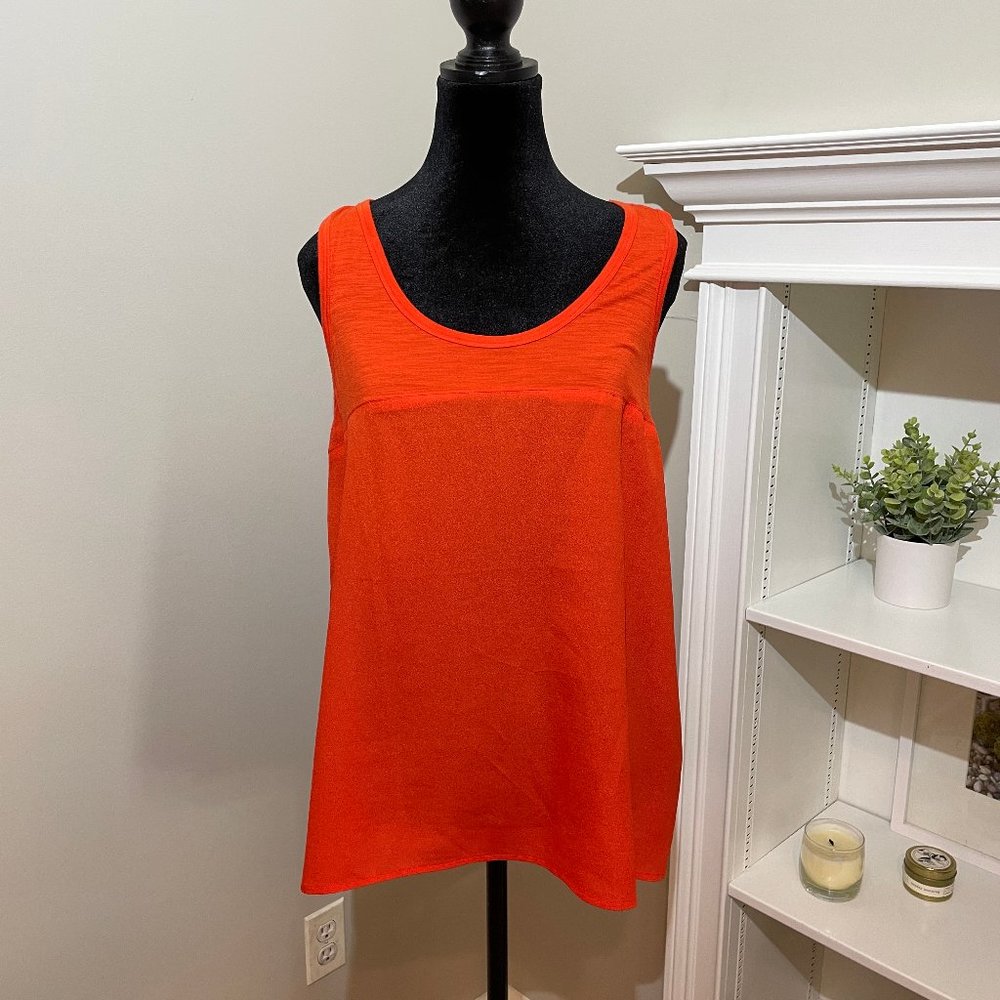 Kenneth Cole Womens Mixed Media Tank, Size L